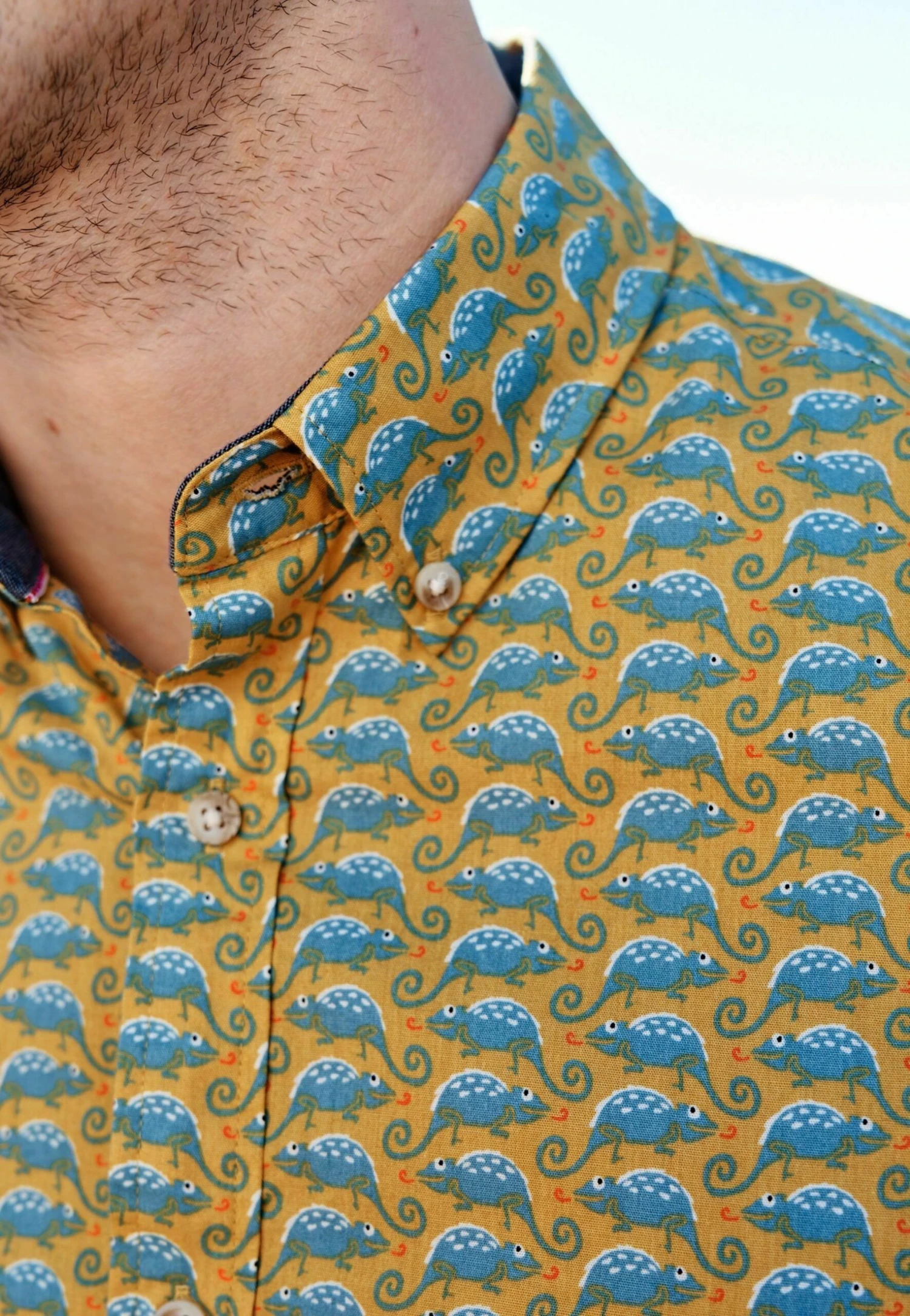 Next Conversational Printed Short Sleeve Standard - Camisa - Yellow 3 Next Conversational Printed Short Sleeve Standard - Camisa - Yellow