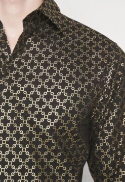 Erdrich - Camisa - Black/Gold-Coloured -Boss Ventas f1309dfb3fd743eca0cdaa5ffb20f988