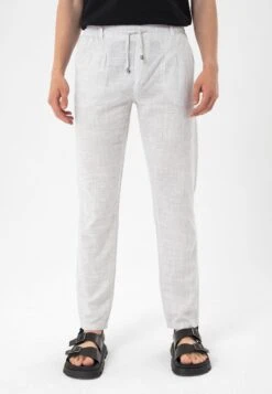 Striped - Pantalones - Grey Stripped