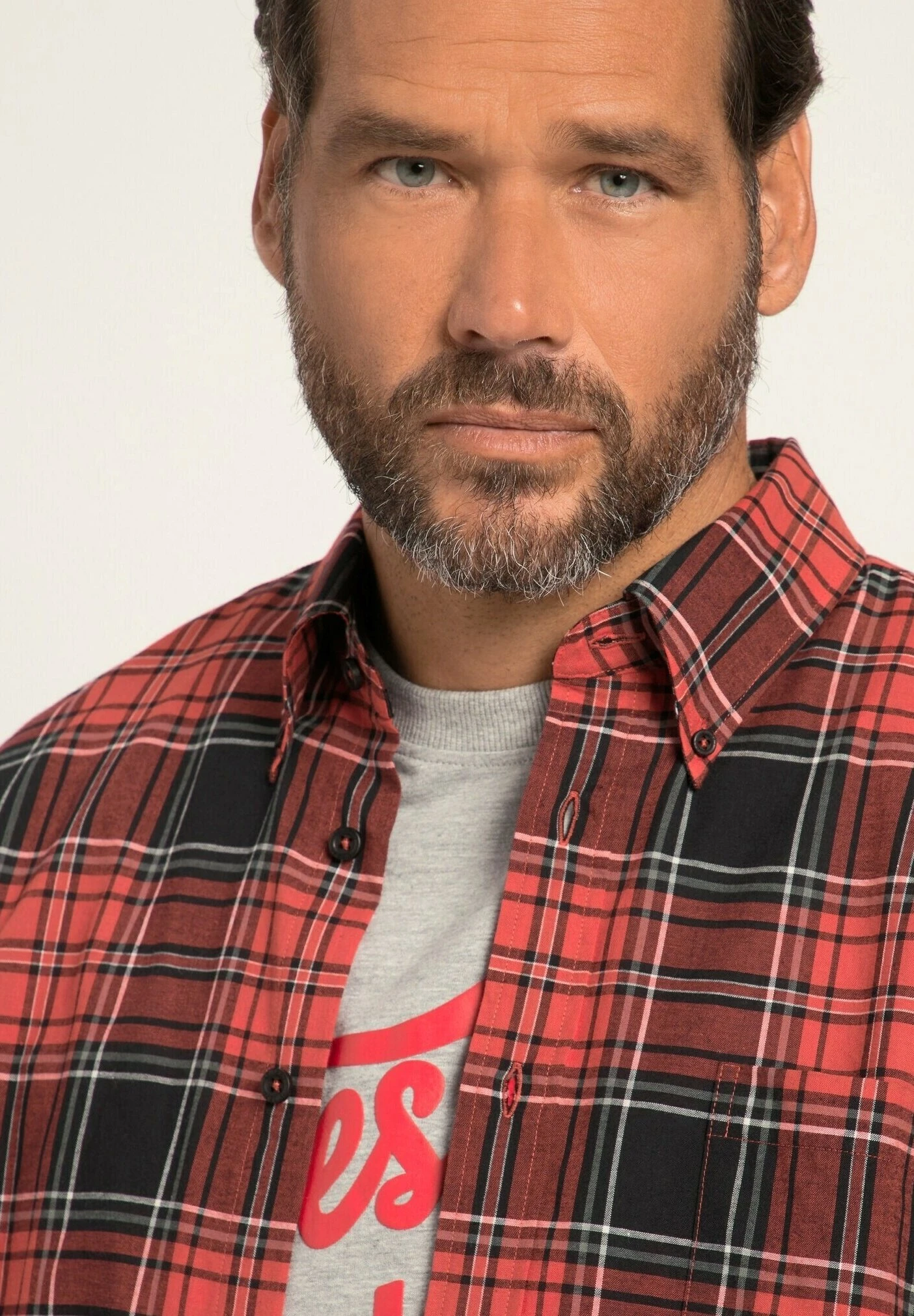 JP1880 Karolangarm Buttondown Kragen Modern Fit - Camisa - Hellrot 4 JP1880 Karolangarm Buttondown Kragen Modern Fit - Camisa - Hellrot - Imagen 2